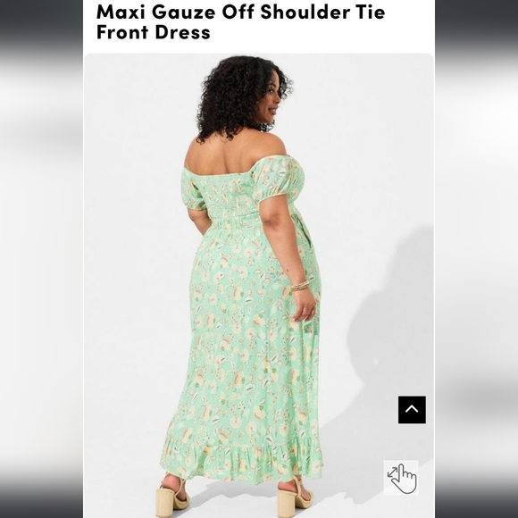 Torrid Off Shoulder Maxi Dress - Picture 2 of 3
